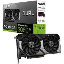 ASUS GeForce RTX 5060 Ti DUAL OC 16GB, Grafikkarte, (DLSS 4, 3xASUS GeForce RTX 5060 Ti DUAL OC 16GB, Grafikkarte, (DLSS 4, 3x